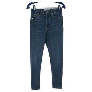 Topshop Jamie Jeans Women's W28 High Rise Skinny‎ L30 Blue Stretch Denim